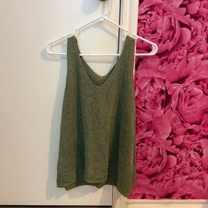 Olive Green Women's Sleeveless Top